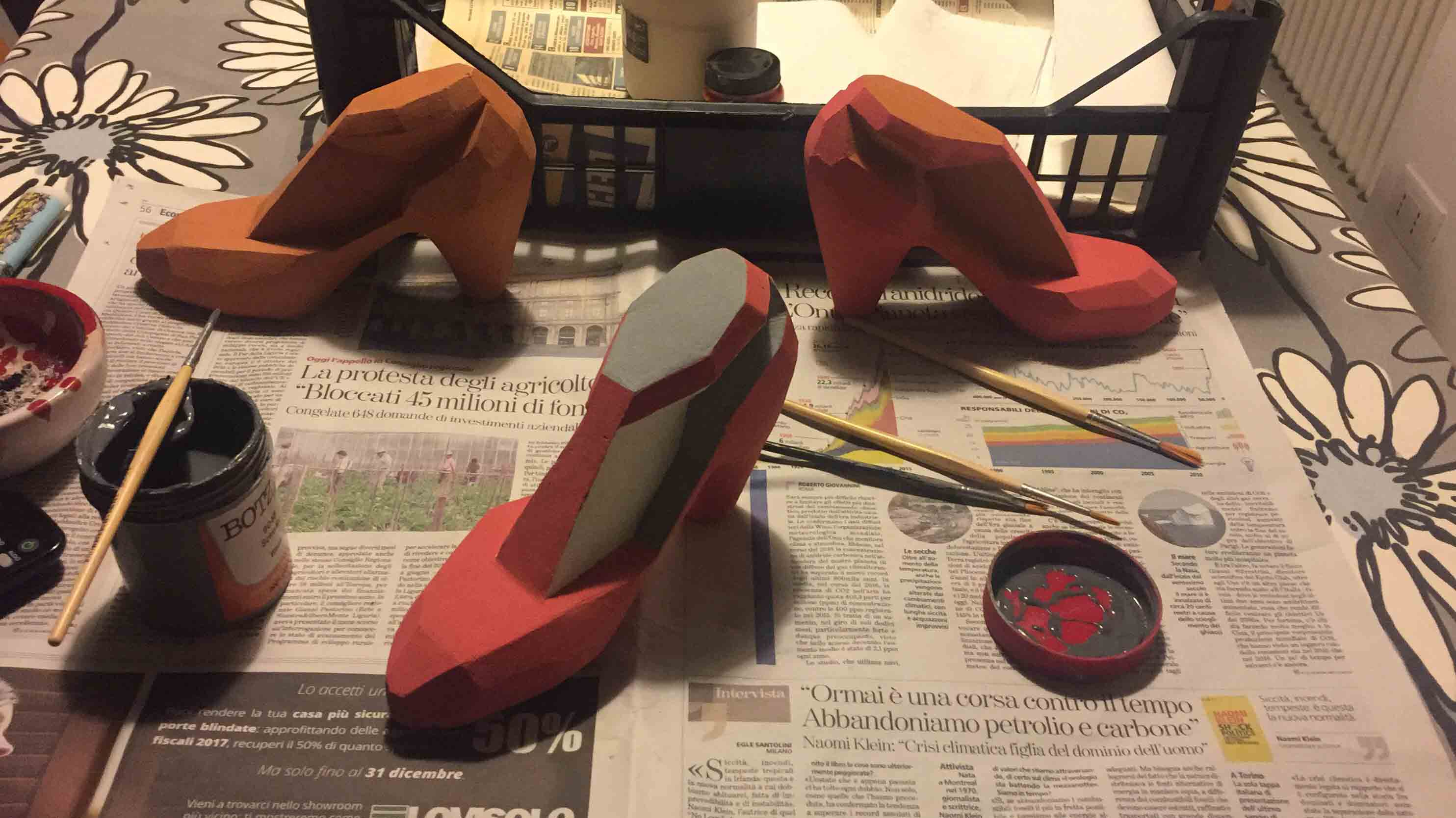 scarpe rosse anni 50